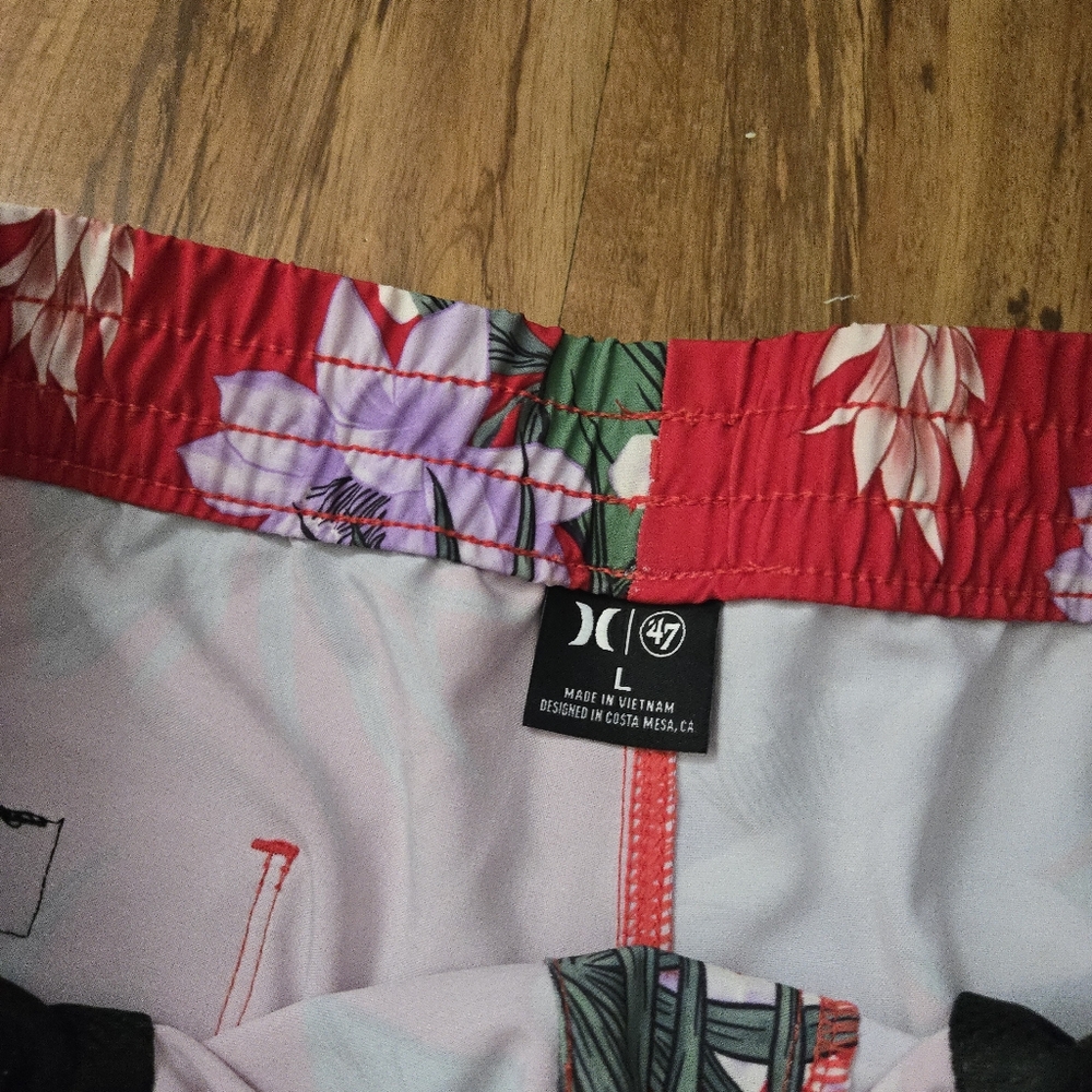 '47 Hurley Phillies MLB Men Large Swim Shorts With Drawstring NWT 092025 - Picture 5 of 8